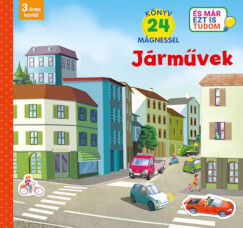 Járművek. Könyv 24 mágnessel - 3 éves kortól