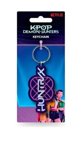 Kľúčenka gumová K-pop Demon Hunters, logo Huntrix