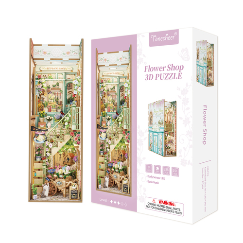 Book Nook - 3D Puzzle - Kvetinárstvo