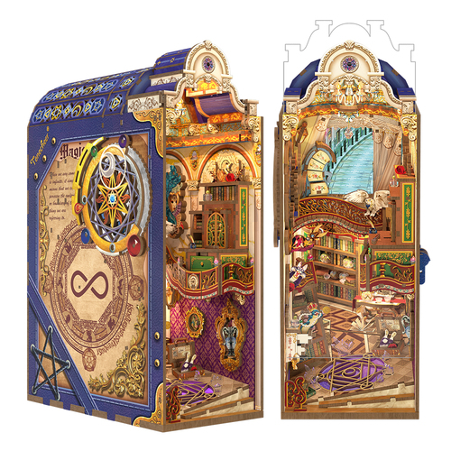 Book Nook - 3D Puzzle - Magická knižnica