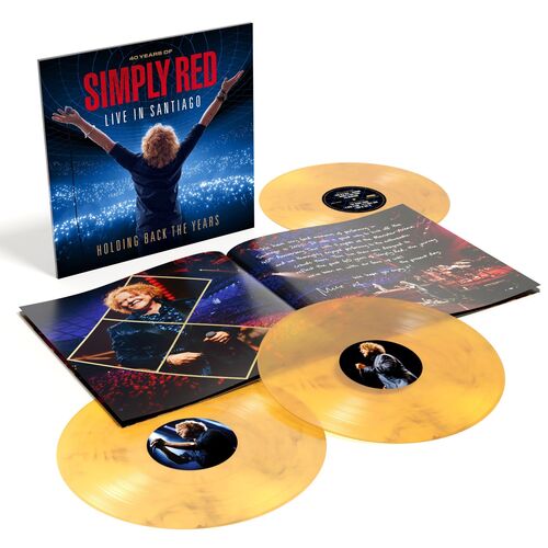 Simply Red - Holding Back the Years: Live in Santiago (Clear Yellow & Black Marbled Vinyl) 3LP