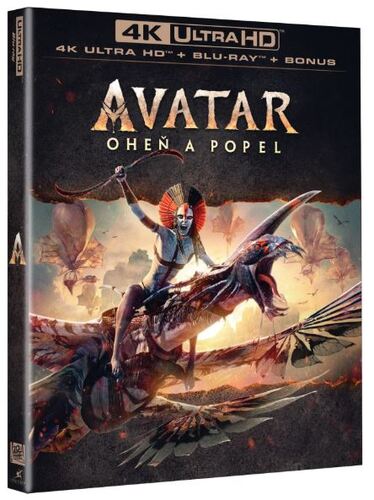 Avatar: Oheň a popel 3BD (UHD + BD + BD bonus disk) - Edice v rukávu
