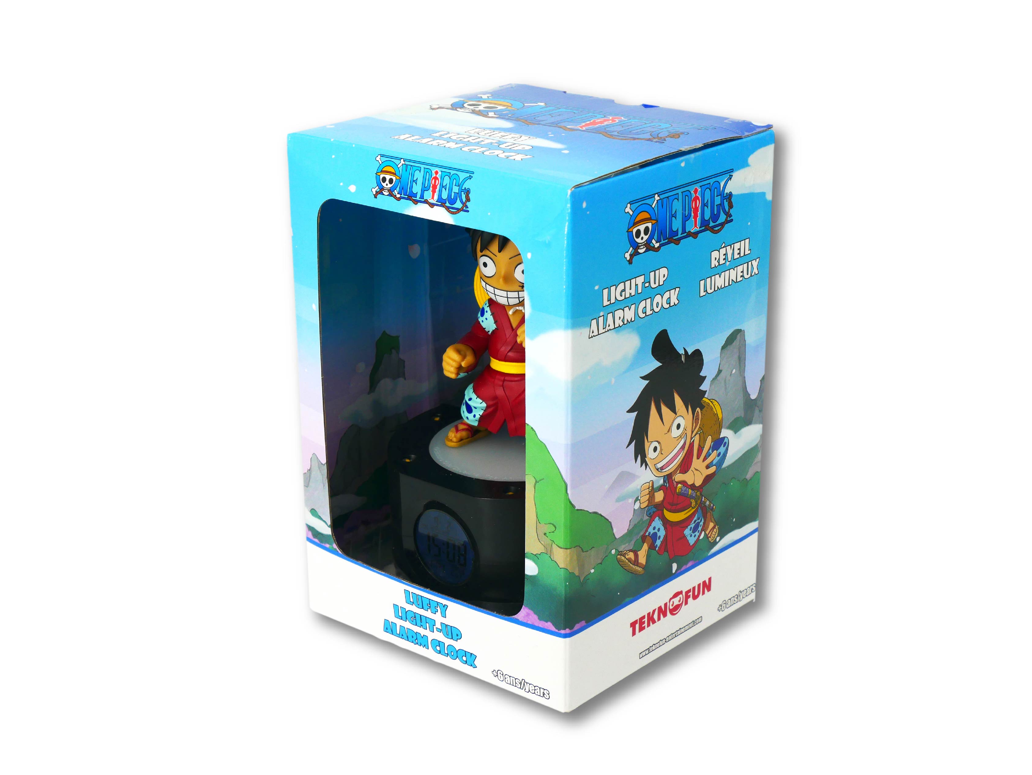 Teknofun One Piece Luffy svietiaci budík 18cm