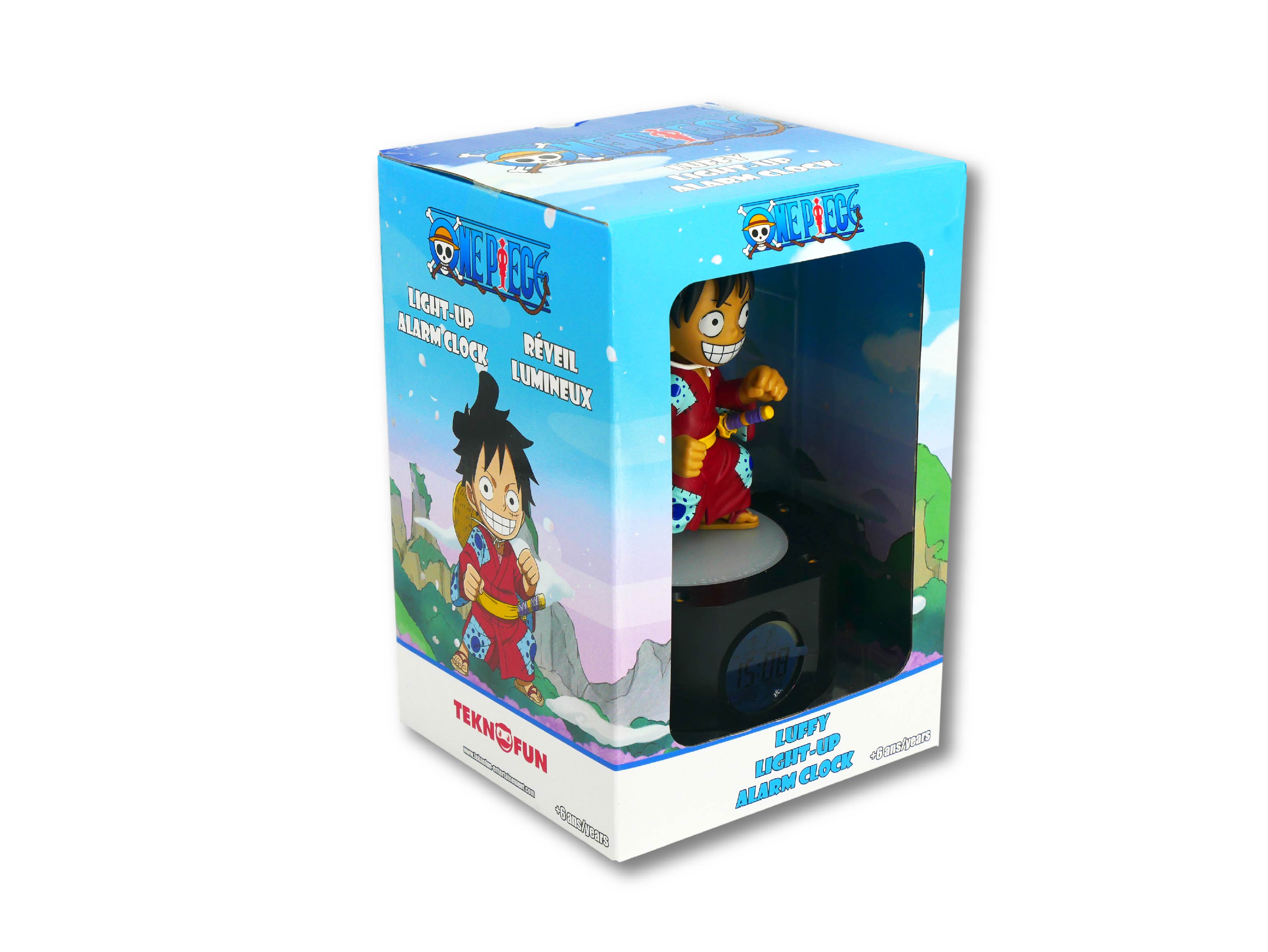 Teknofun One Piece Luffy svietiaci budík 18cm