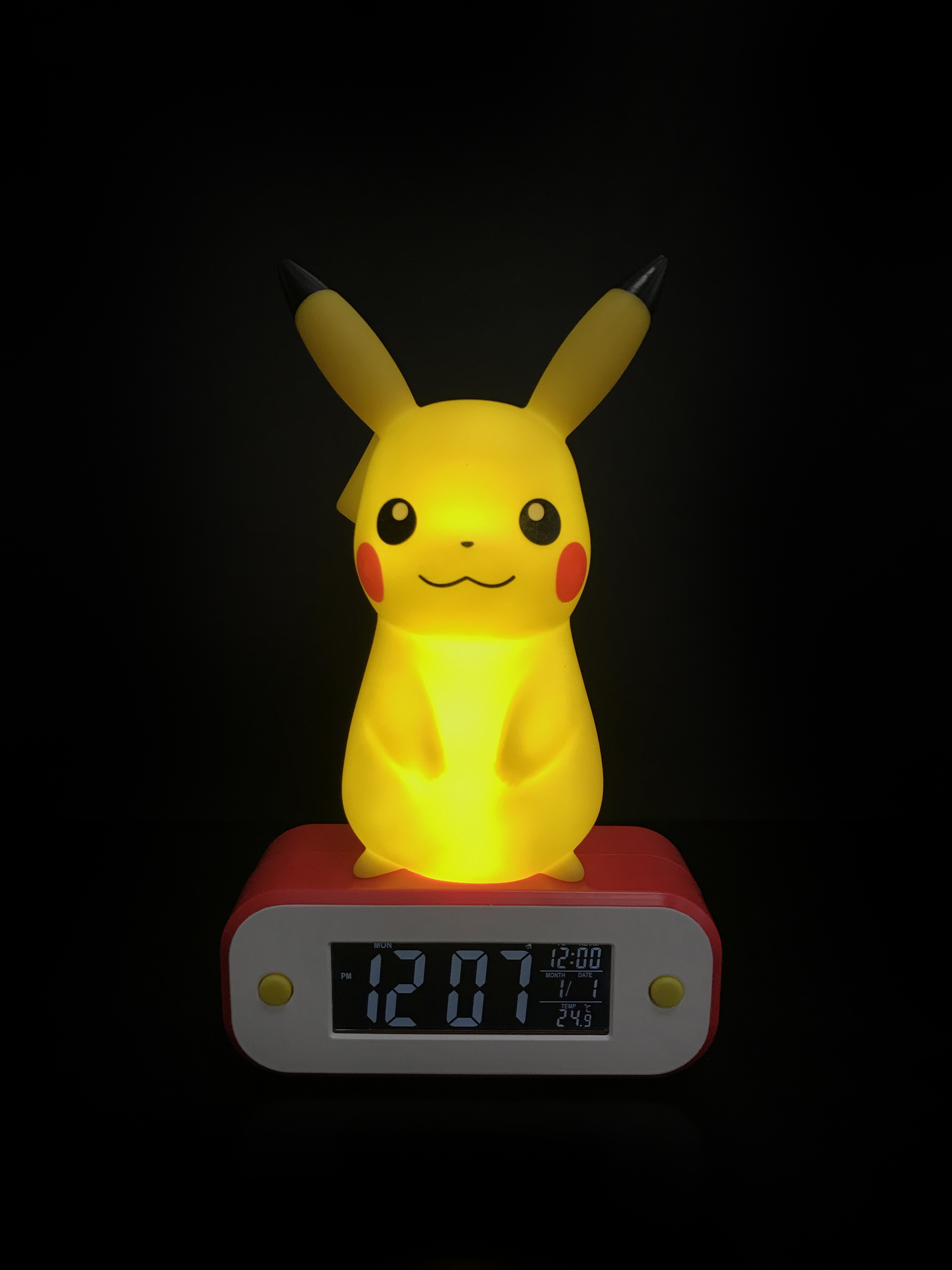 Teknofun Pokémon - Pikachu svietaci budík 18cm