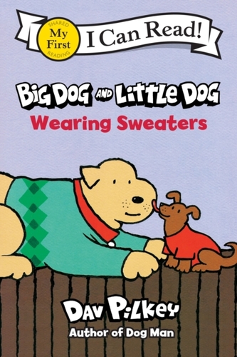 Big Dog and Little Dog Wearing Sweaters