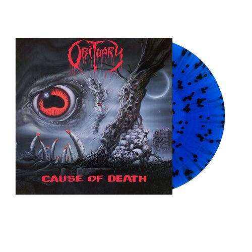 Obituary - Cause Of Death (Remastered) (Blue with Black Splatter) LP
