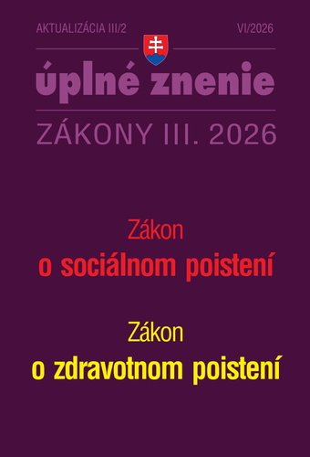 Aktualizácia III/2 2026 – Sociálne zabezpečenie