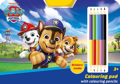 Bloky na kreslenie s pastelkami - Labková patrola