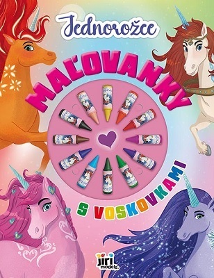 Maľovanky s voskovkami - Jednorožce