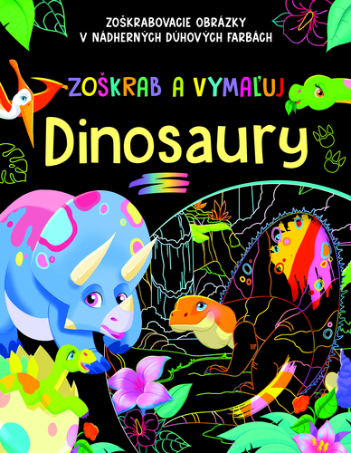 Zoškrab a vymaľuj - Dinosaury