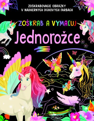 Zoškrab a vymaľuj - Jednorožce