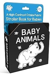 Baby Animals: A High-Contrast Crinkle Fabric Stroller Book for Babies