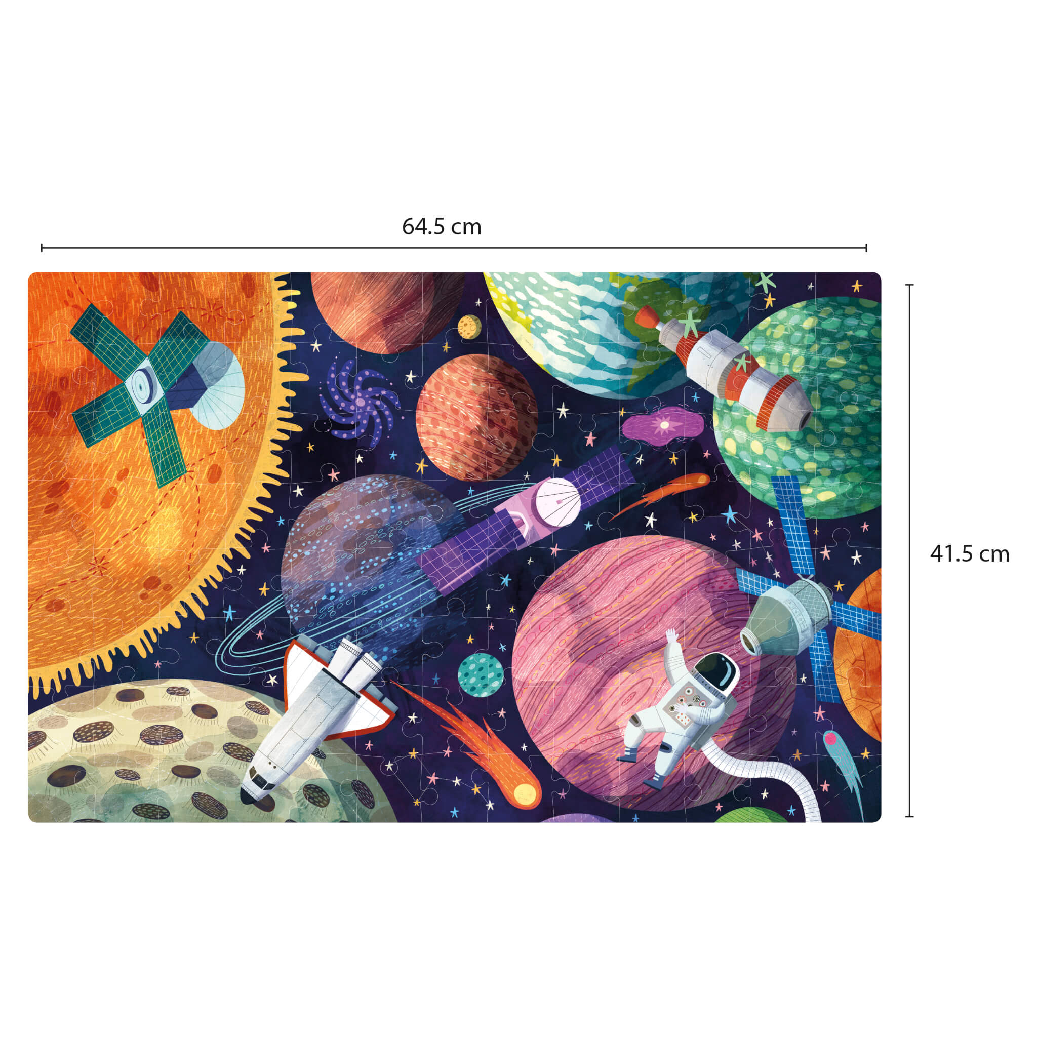APLI Puzzle svietiace v tme Slnečná sústava 104 dielikov