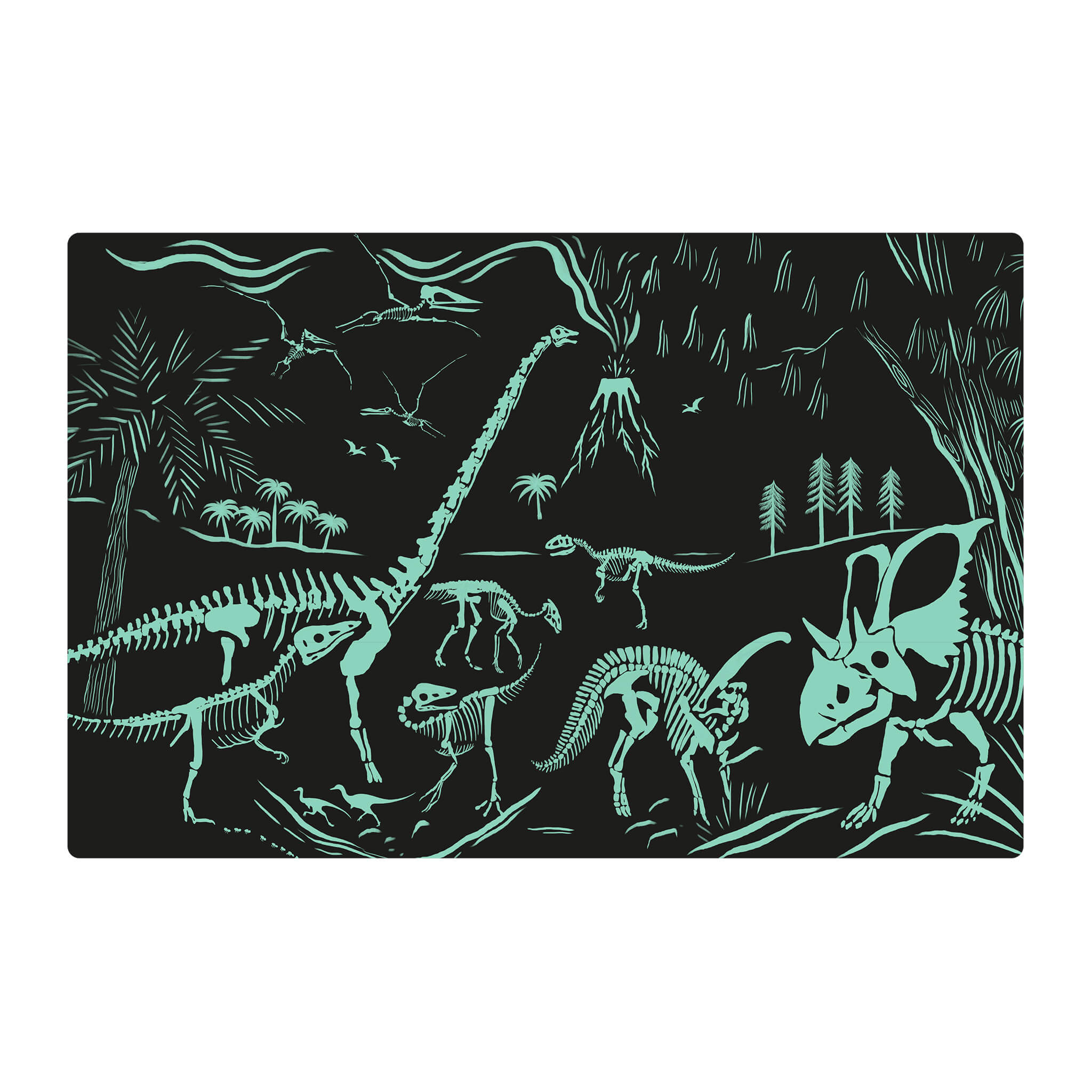 APLI Puzzle svietiace v tme Dinosaury 60 dielikov