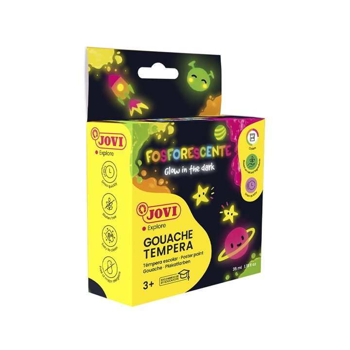 JOVI neónové temperové farby 4x35 ml