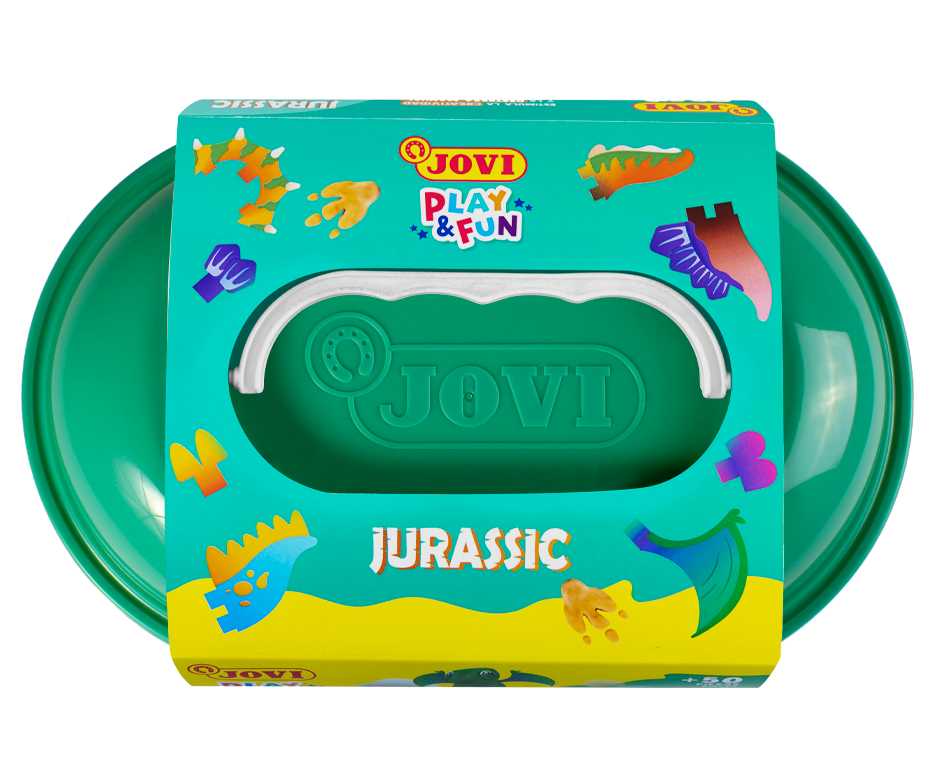 JOVI Play&Fun plastelína kufrík 50ks Jurassic