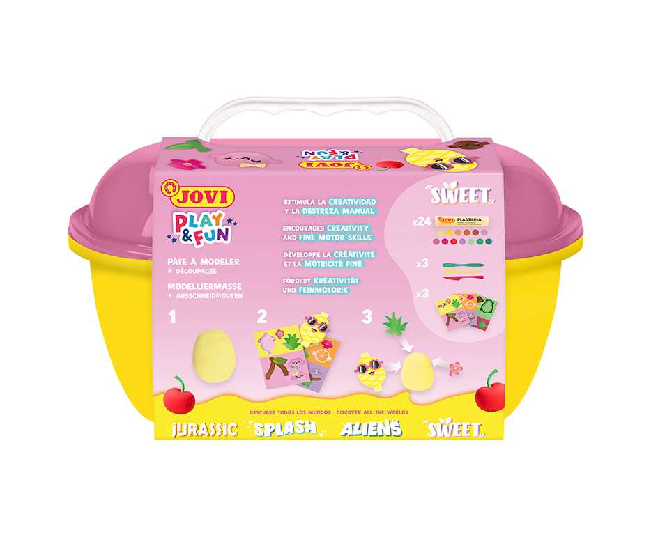 JOVI Play&Fun plastelína kufrík 50ks Sweet