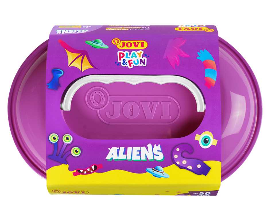 JOVI Play&Fun plastelína kufrík 50ks Aliens