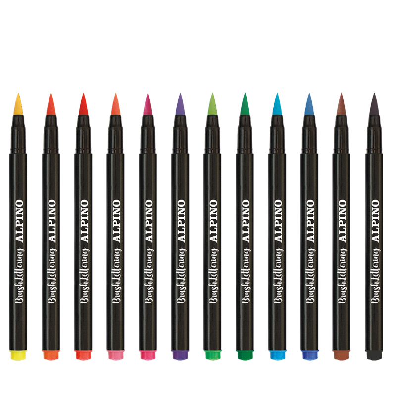 Alpino Štetcové fixky Color Experience 12 ks