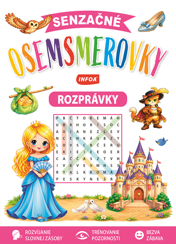 Senzačné osemsmerovky pre deti - Rozprávky (SK vydanie)