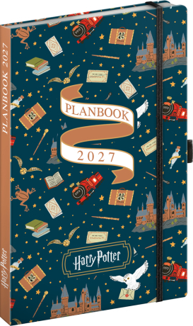 NOTIQUE Planbook diár/notes Harry Potter –  Bradavický expres 2027, 13 x 21 cm