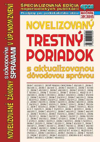 Novelizovaný Trestný poriadok 17/2026