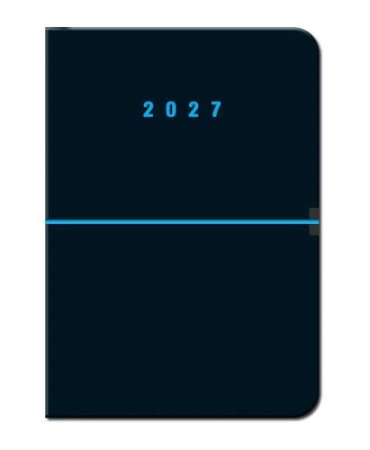 Diáre Týždenný diár A5 riadkový - CAPRI čierny 2027