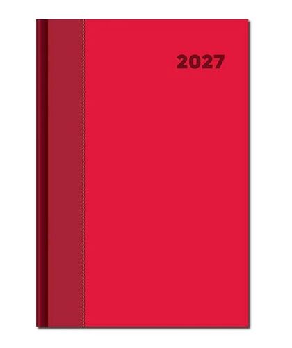 Diáre  Denný diár A5 - DOLCETTO červeno-červený 2027