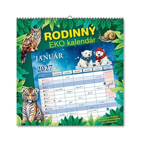 Nástenné kalendáre Rodinný EKO kalendár 2027