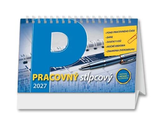 Stolové kalendáre Pracovný kalendár stĺpcový 2027