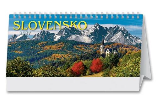 Stolové kalendáre Slovensko riadkové 2027