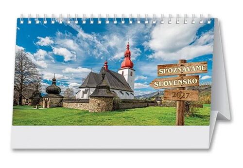 Stolové kalendáre Spoznávame Slovensko stolový 2027