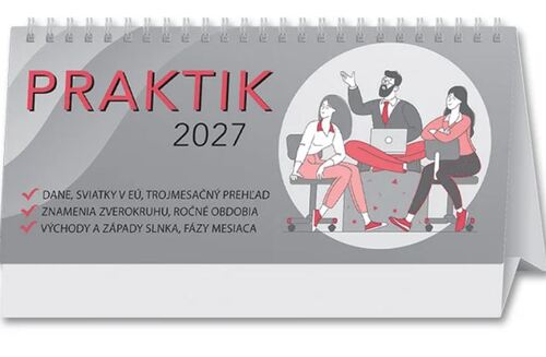 Stolové kalendáre Praktik stolový stĺpcový 2027