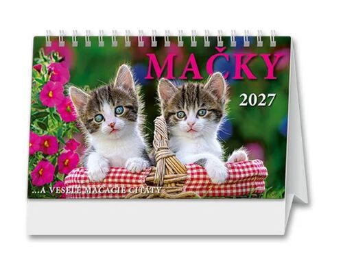 Stolové kalendáre Mačky stolový 2027