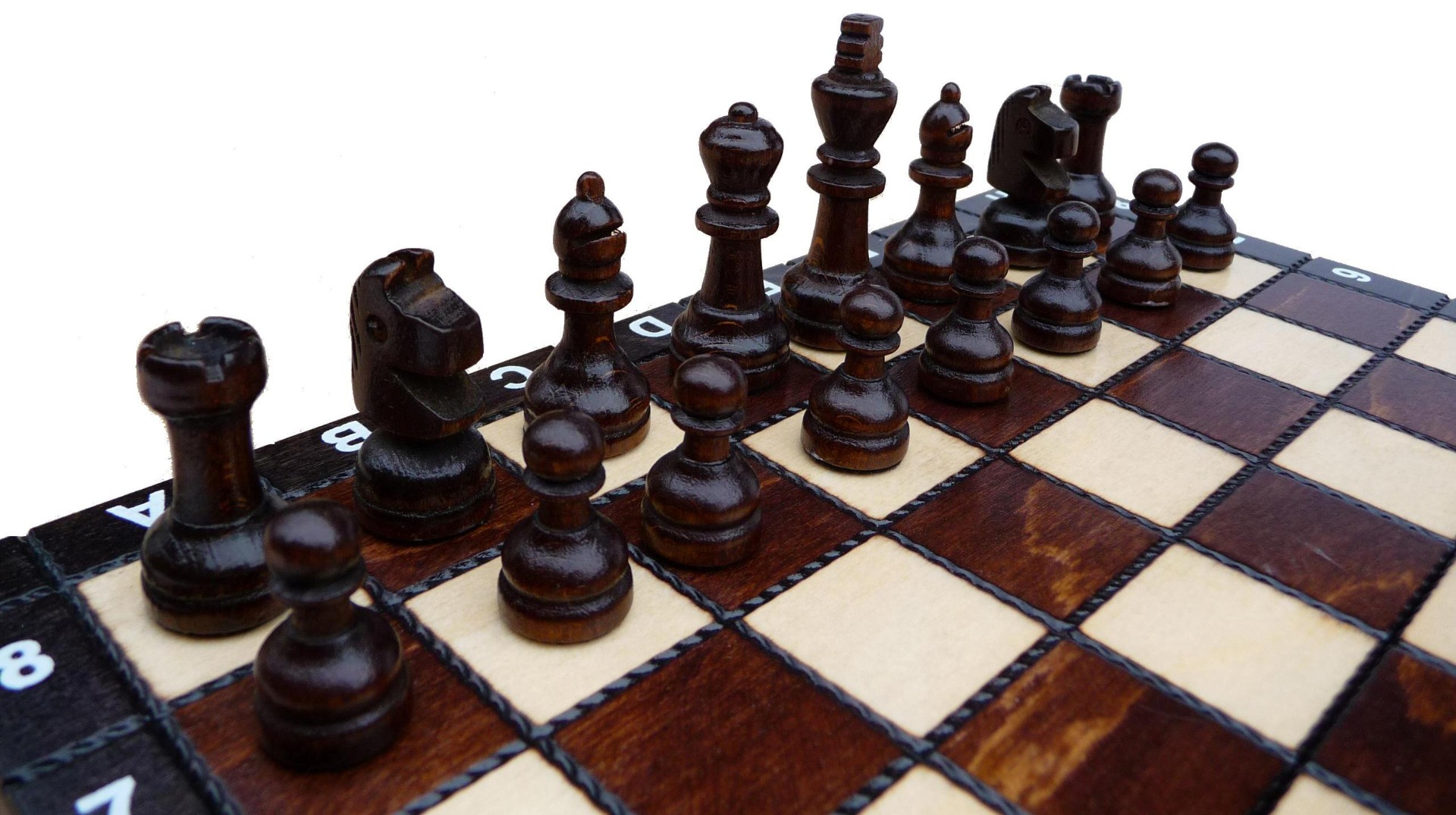 Šachy drevené Školské 27x27x2 cm