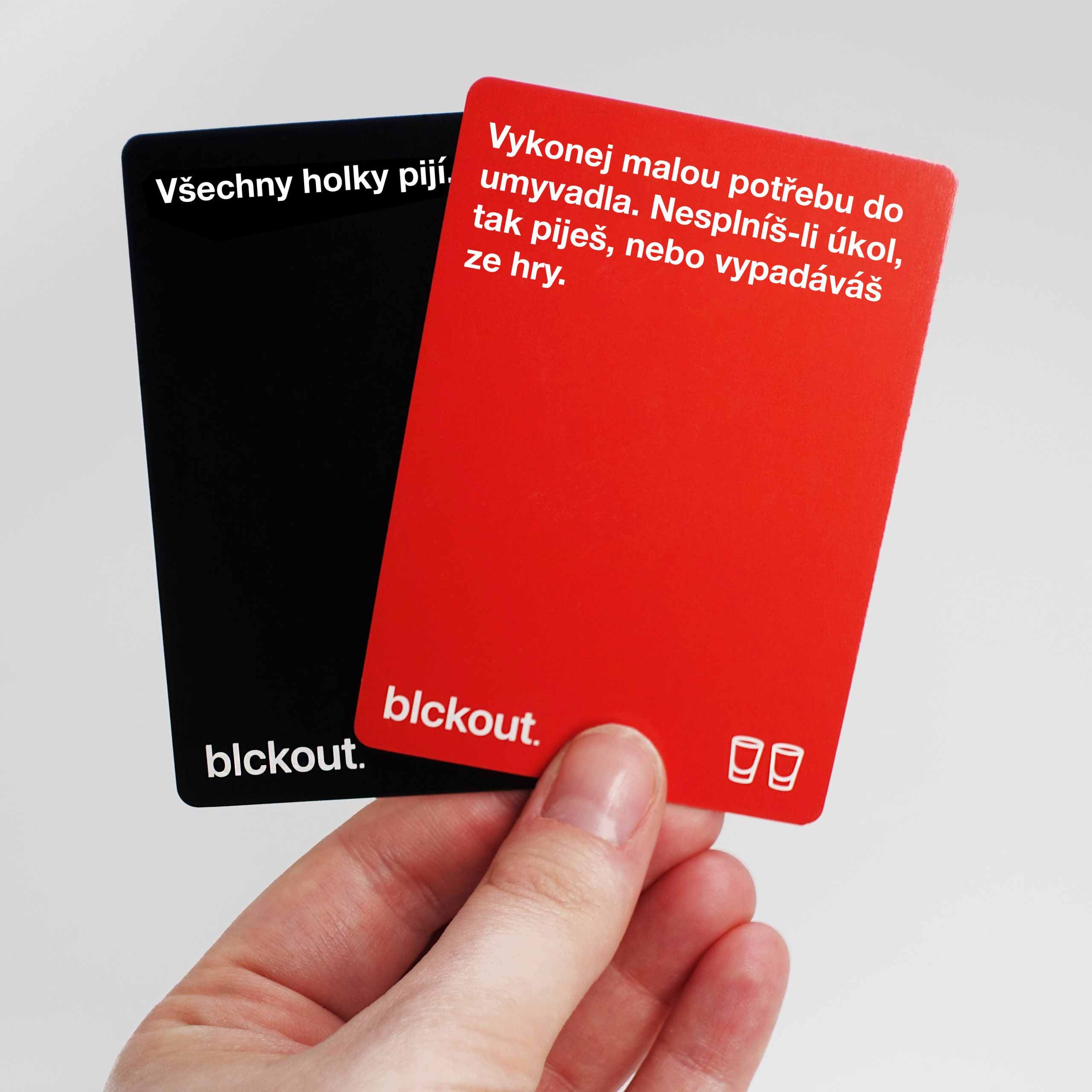 Karetní hra BLCKOUT (hra v češtine) 18+