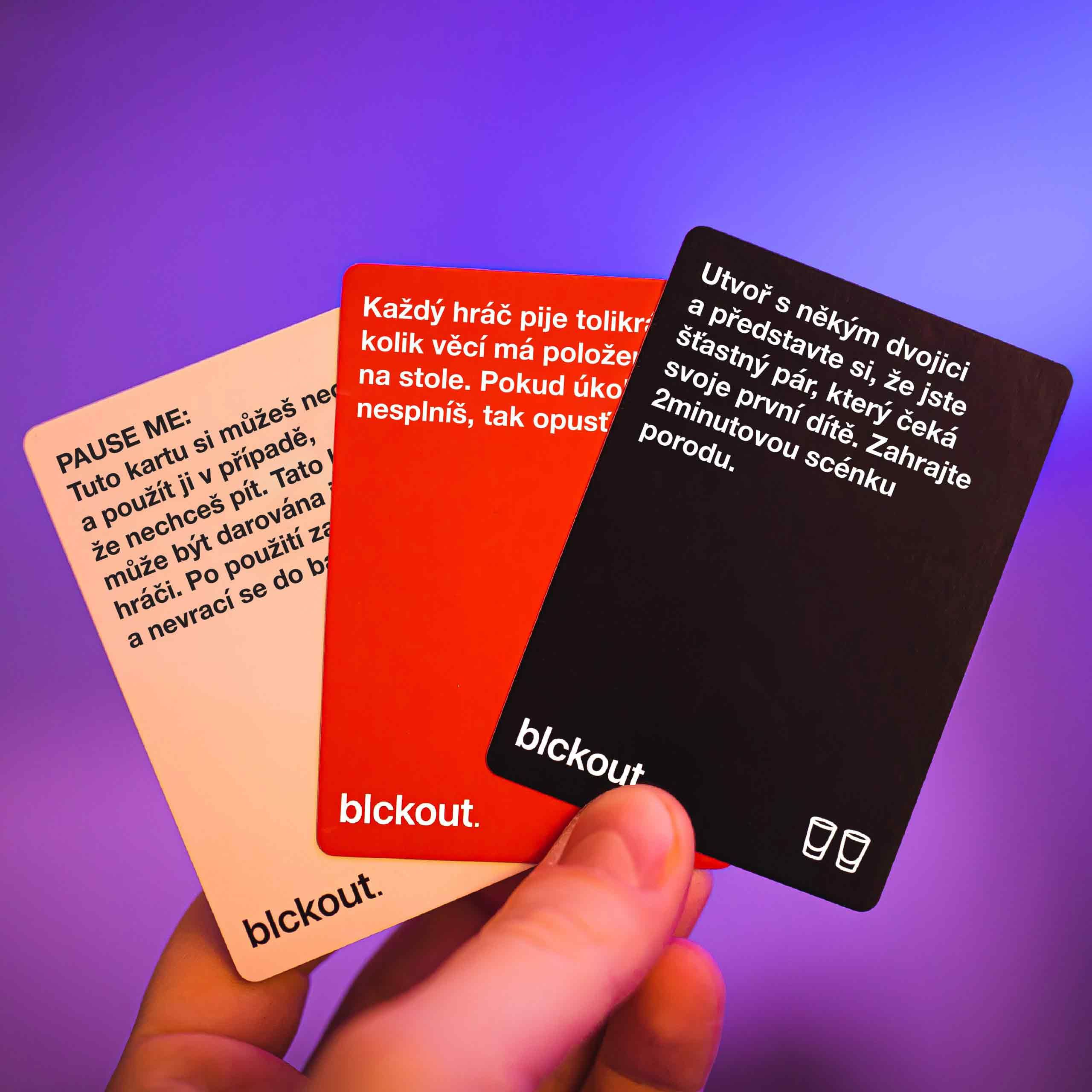 Karetní hra BLCKOUT (hra v češtine) 18+