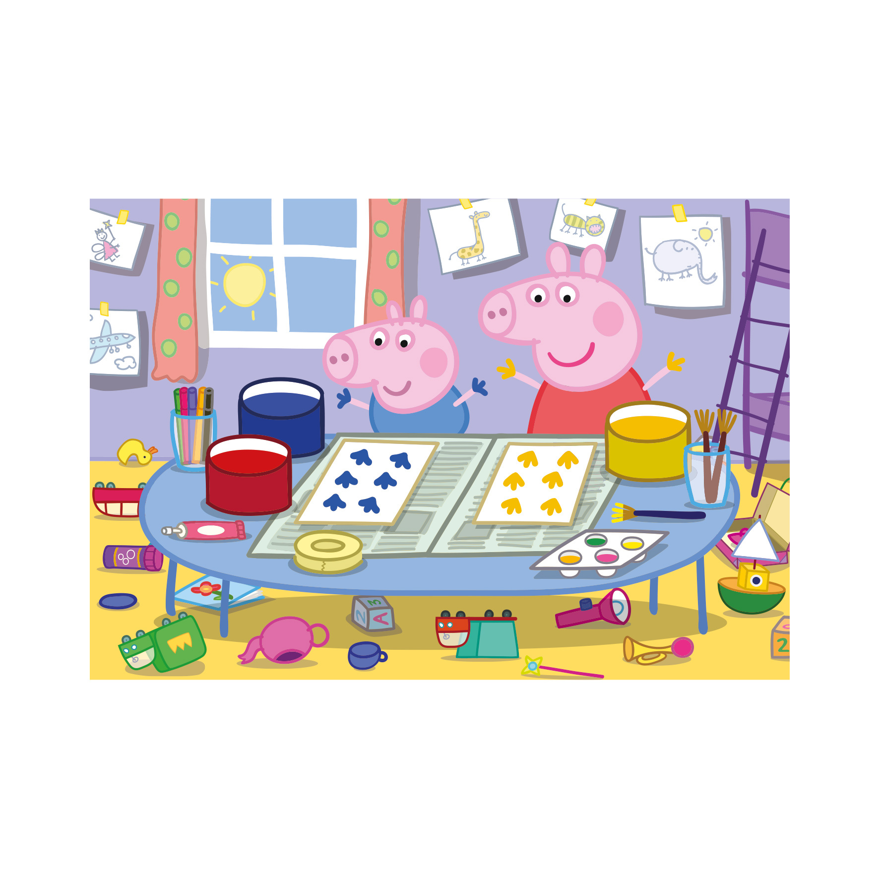 Puzzle Pappa Pig: Výtvarník 24 Dino