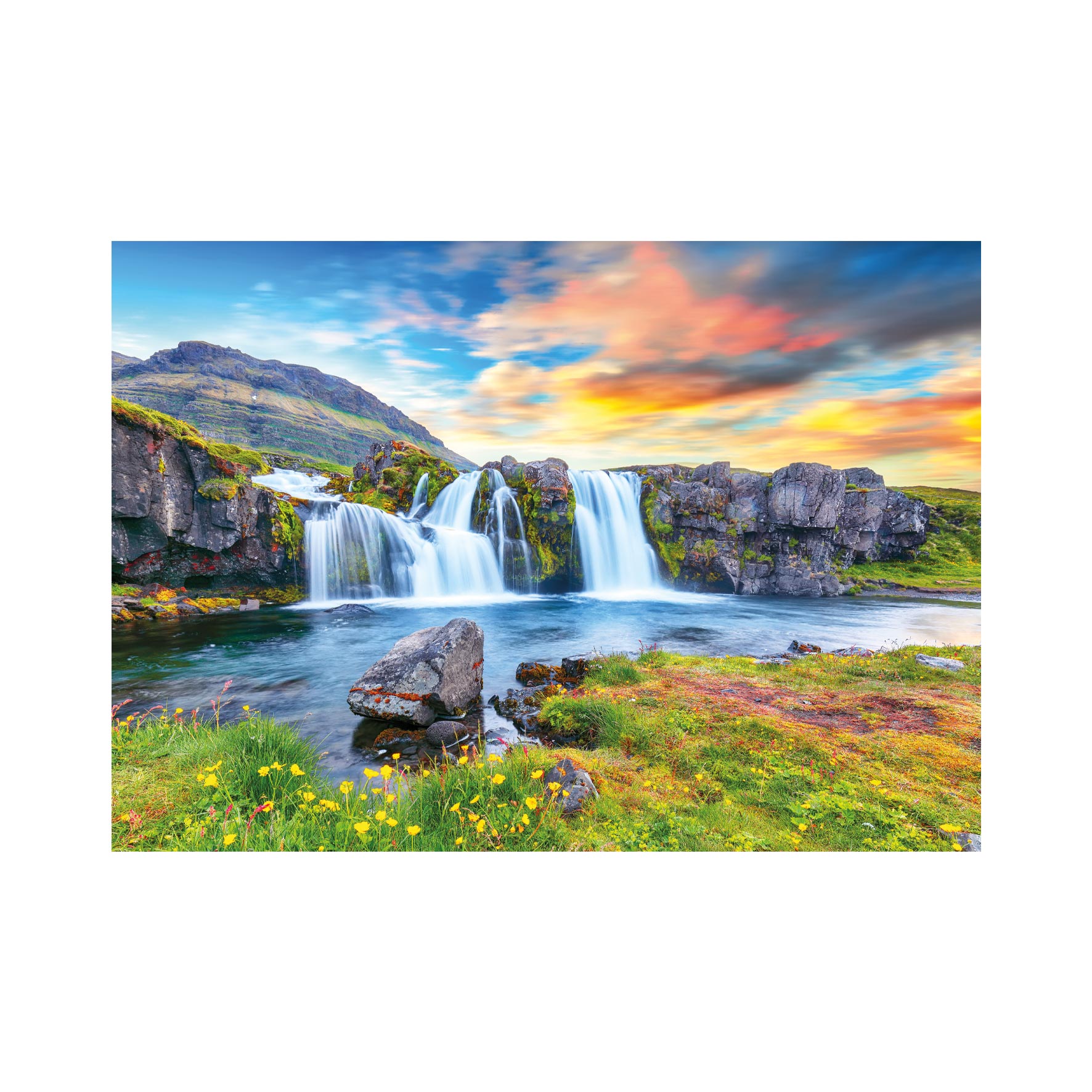 Puzzle Islandský vodopád 500 Dino FSC