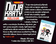 Hra Ninja karty: Pošli to ďalej Mindok (hra v češtine)