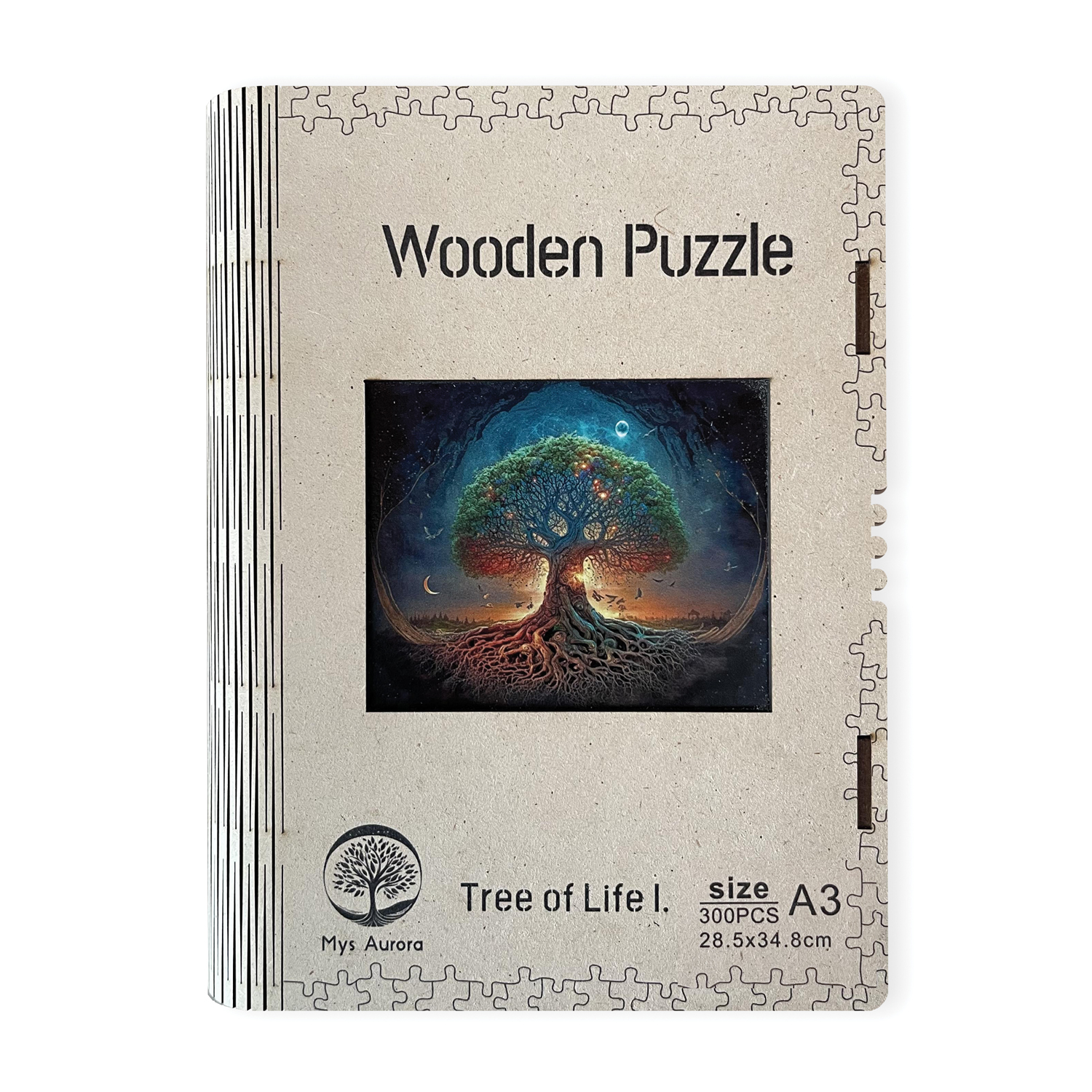 Drevené puzzle Strom života l. A3