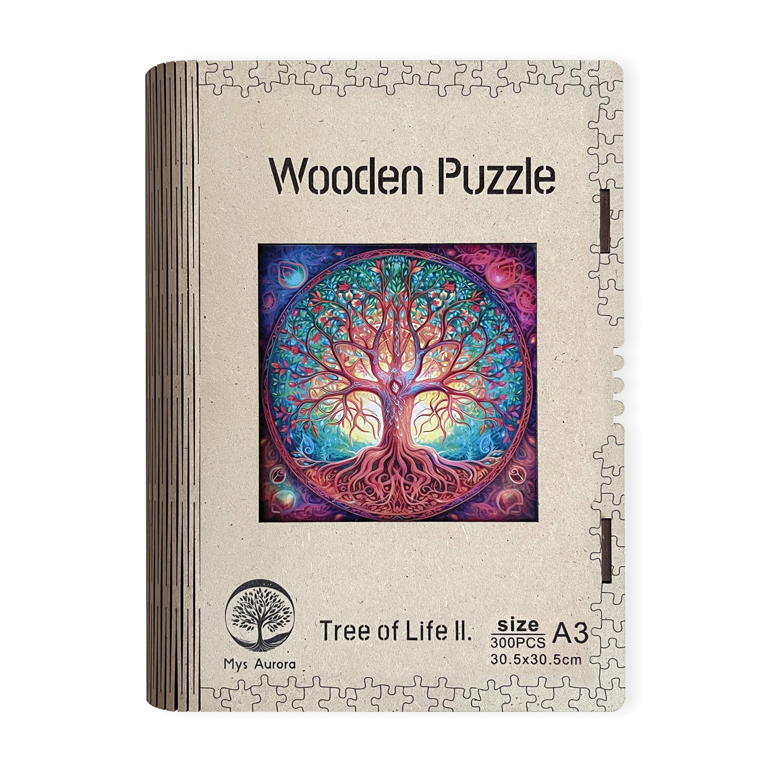 Drevené puzzle Strom života ll. A3