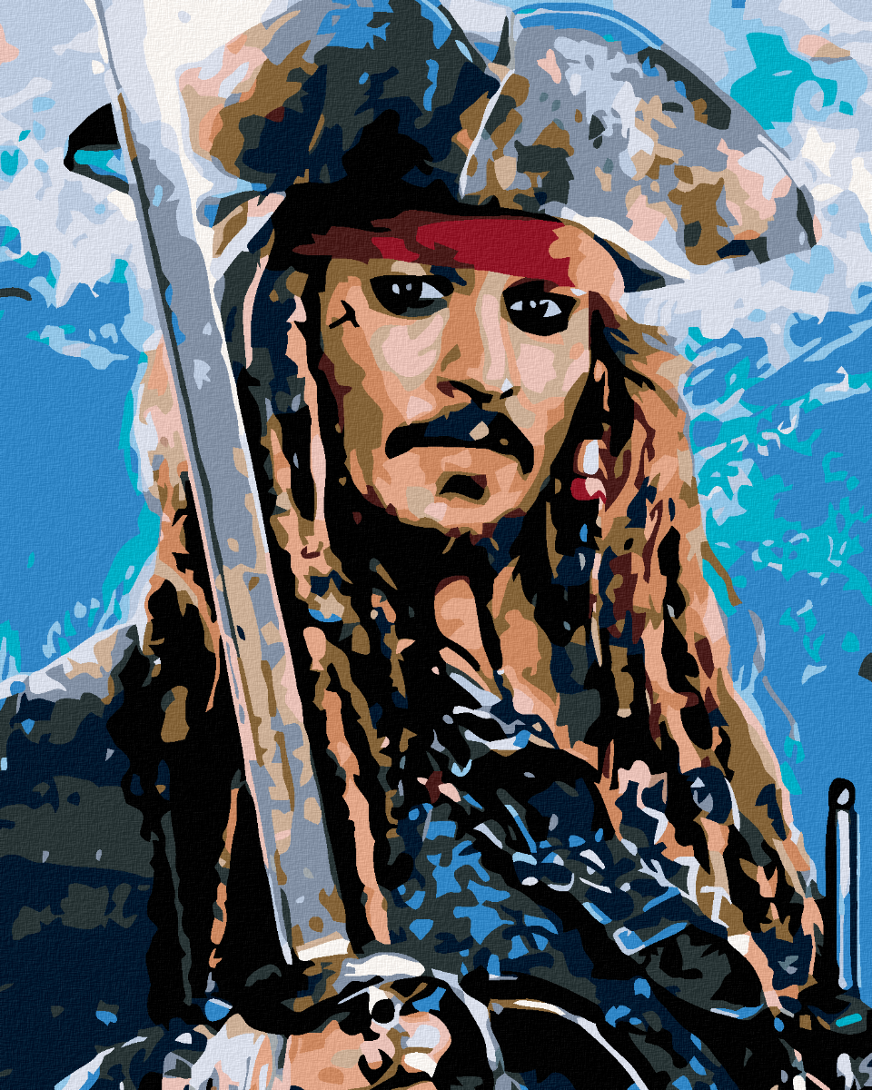 Maľovanie podľa čísel Jack Sparrow 40x50cm Zuty