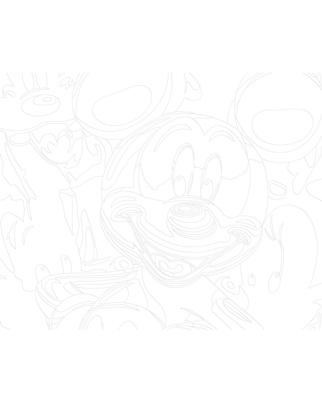 Maľovanie podľa čísel Mickey Mouse: Plagát 40x50cm Zuty