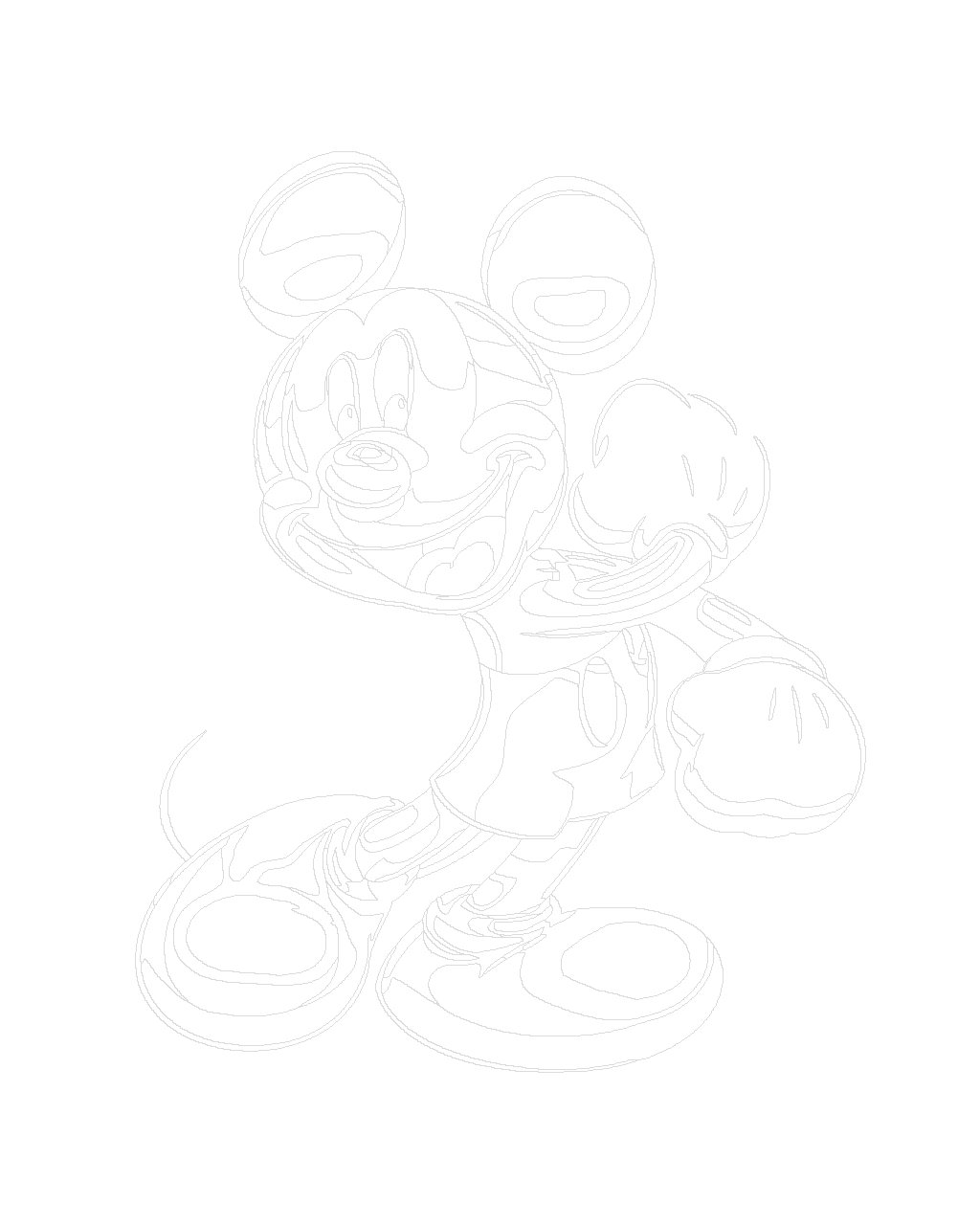 Maľovanie podľa čísel Mickey Mouse 40x50cm Zuty