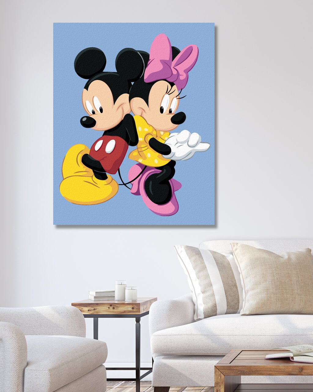 Maľovanie podľa čísel Mickey Mouse a Minnie 40x50cm Zuty