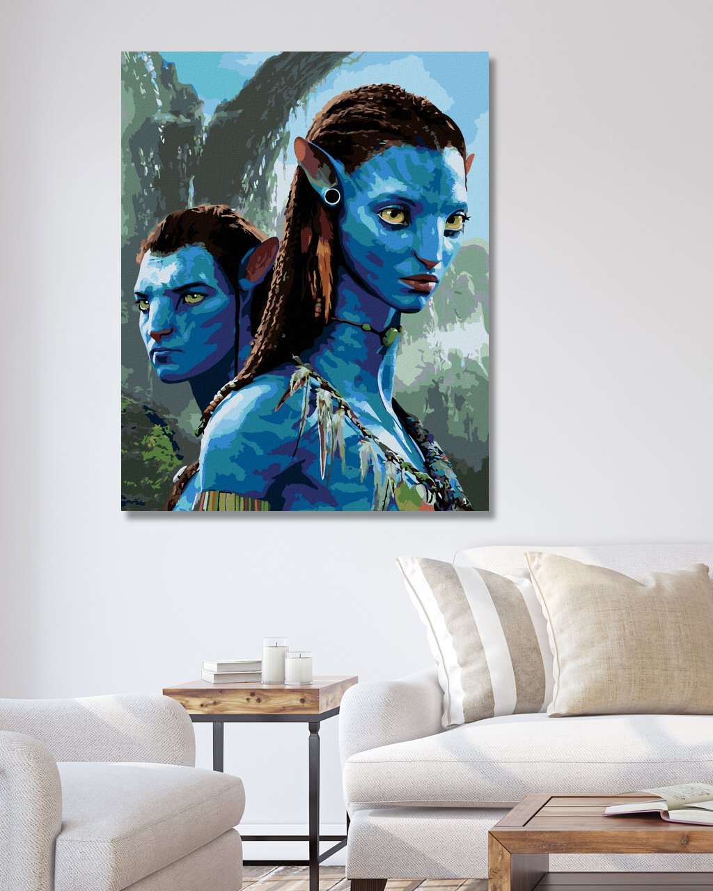 Maľovanie podľa čísel Avatar: Jake a Neytiri 40x50cm Zuty