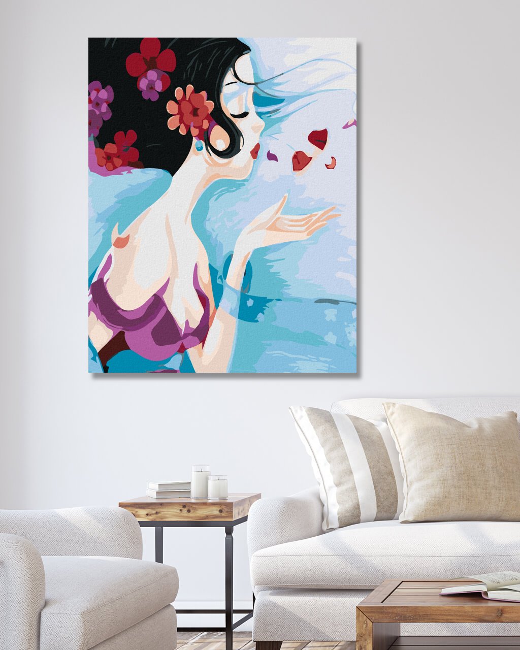 Maľovanie podľa čísel Farebný bozk 40x50cm Zuty