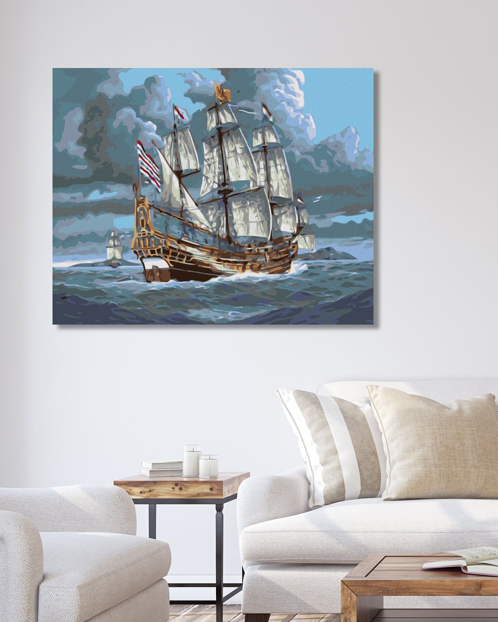 Maľovanie podľa čísel Plachetnica na mori 2 40x50cm Zuty
